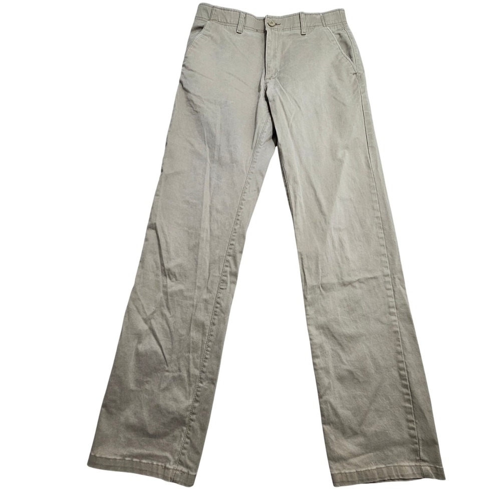 Lee Pants Mens 32x34 Khaki Tan Extreme Comfort Straight Fit Chinos